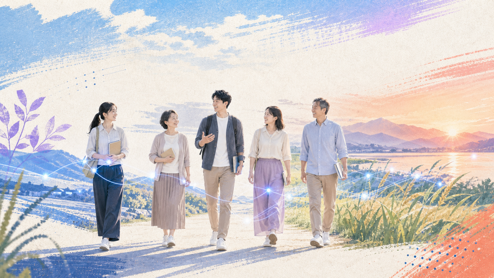 生成AIへの次の一歩を仲間と踏み出すイメージ