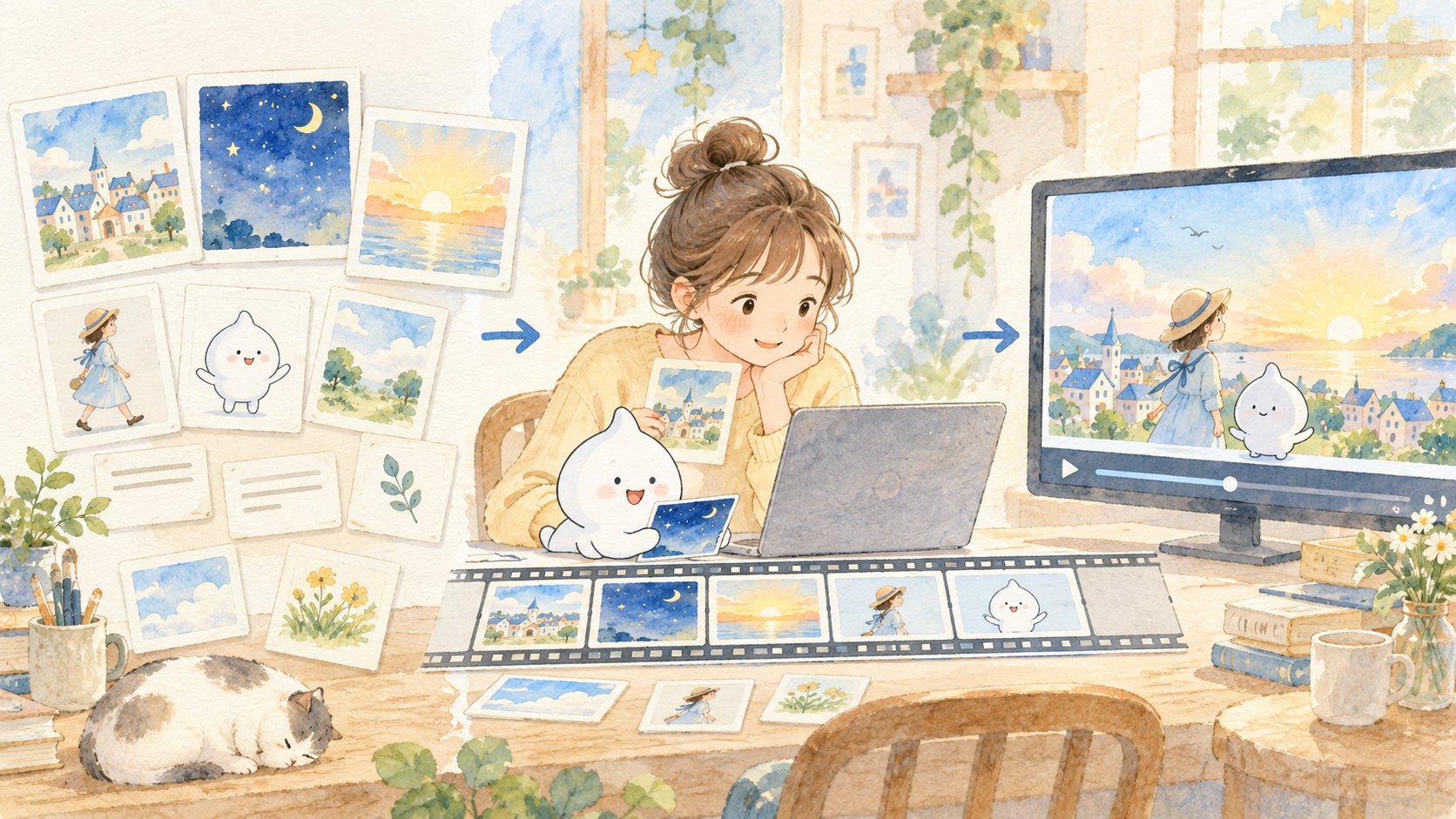 絵と文字と動きを組み合わせる動画制作の仕組み