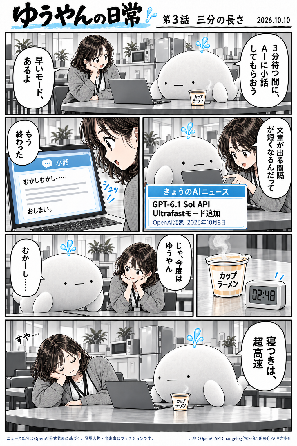 ゆうやんの日常 第3話 三分の長さ