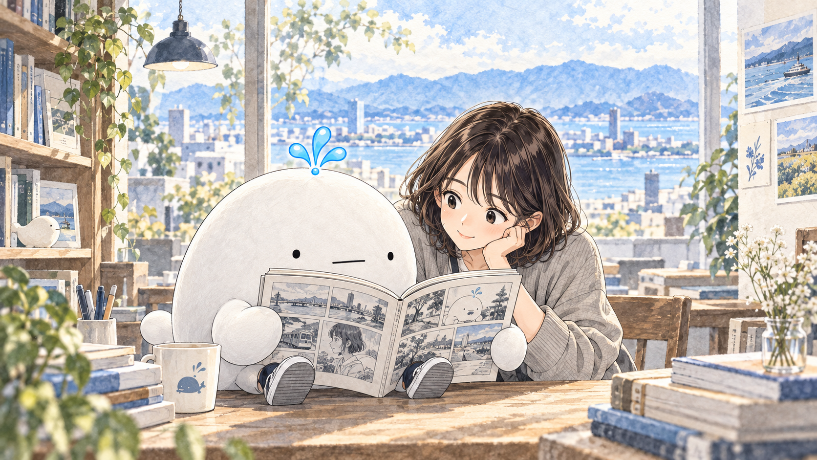 AIニュースを漫画で読むゆうやんと女性
